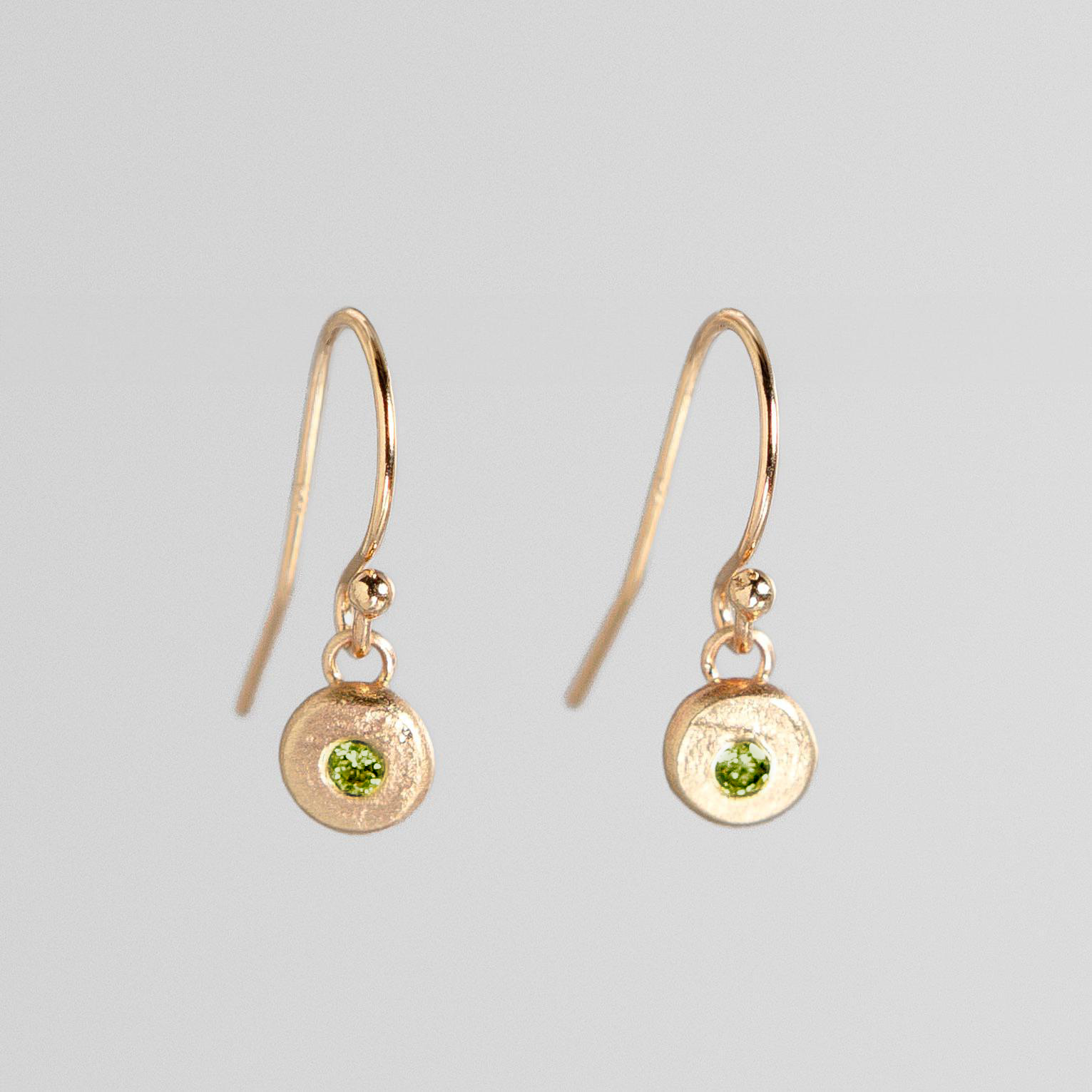 14K Yellow Gold Pebble Drop Earrings – Elegant Dangle Earrings for Women, Perfect for Weddings, Parties & Everyday Wear