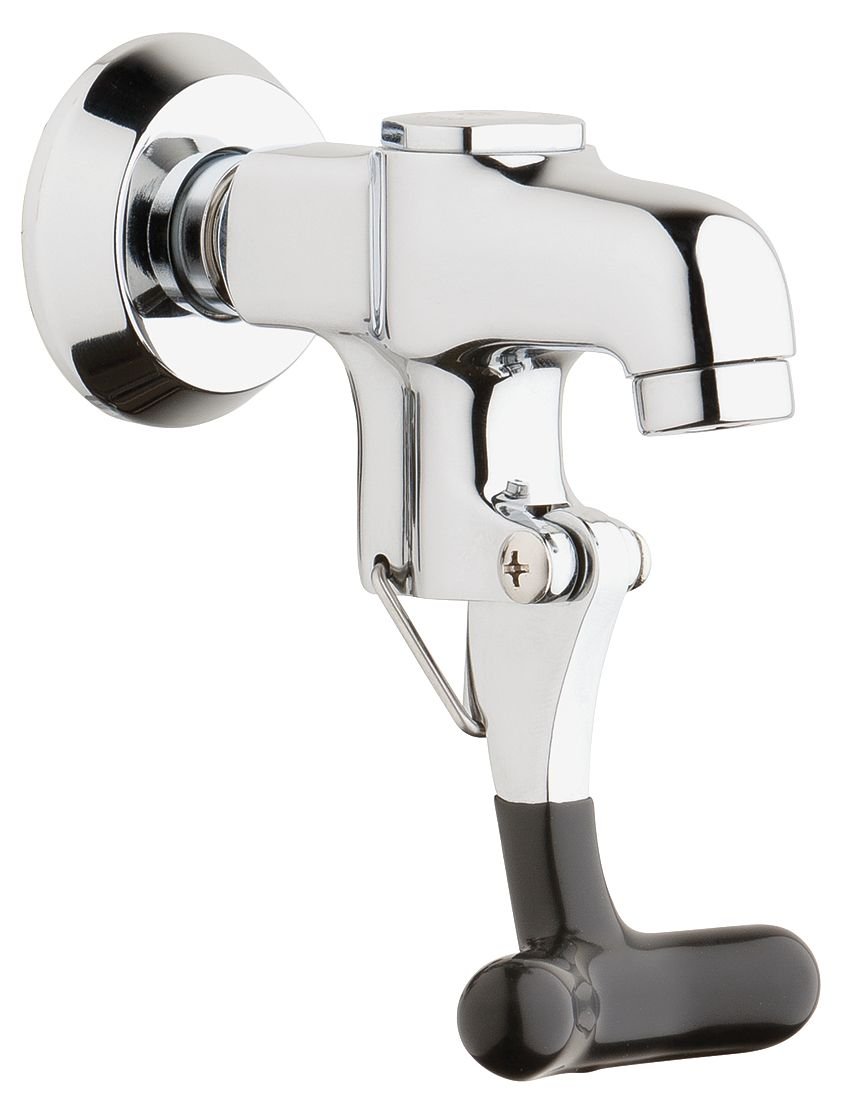 Chicago Faucet 312-ABCP* Glass Filler & Dipper Well Faucet - Commercial Grade Stainless Steel Bar Sink Faucet for Restaurants, Coffee Shops & Bars