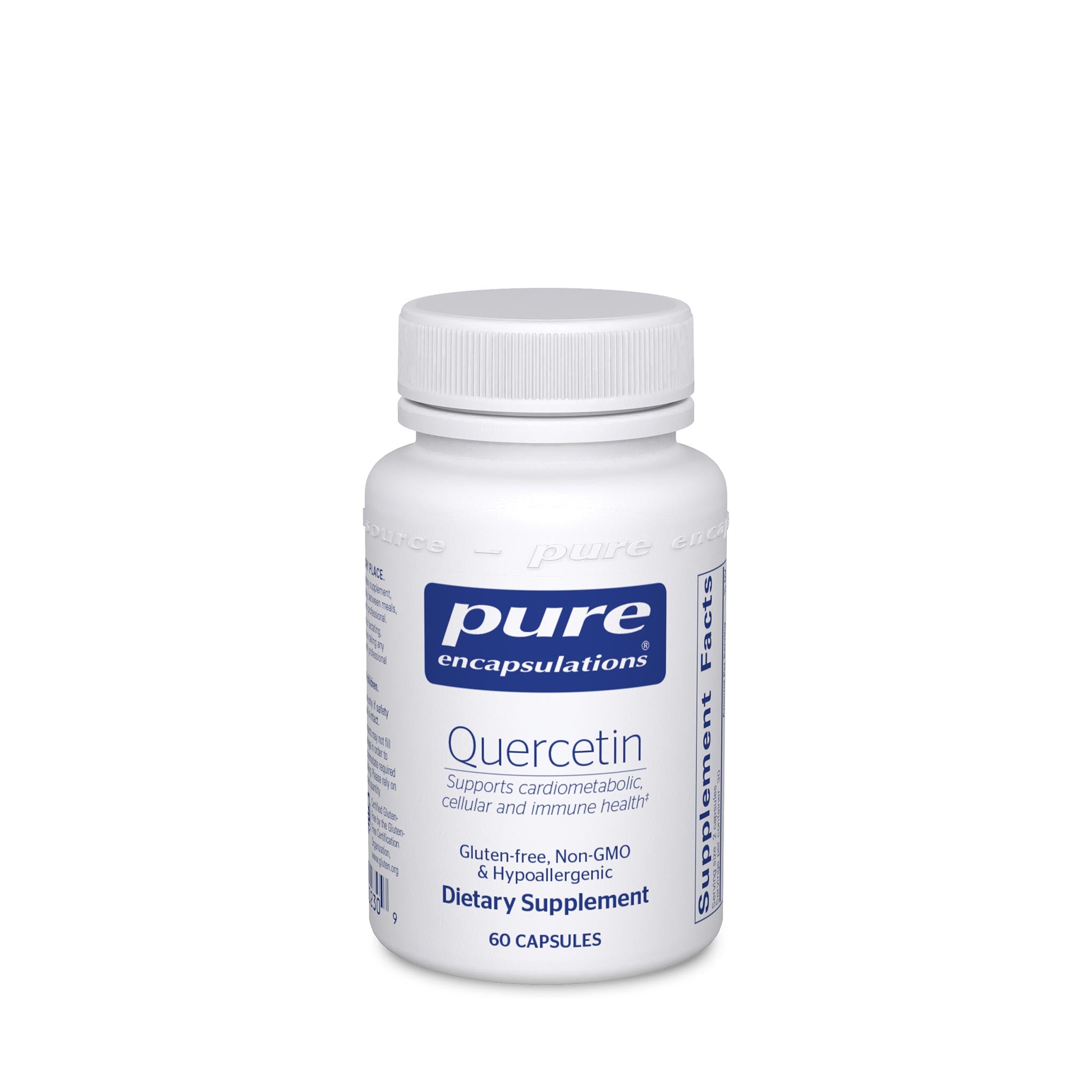 Pure Encapsulations Quercetin Supplement - 500mg High Potency Antioxidant Support for Immune & Heart Health - Daily Immune Booster for Allergy & Inflammation Relief - Perfect for Wellness Enthusiasts & Active Lifestyles
