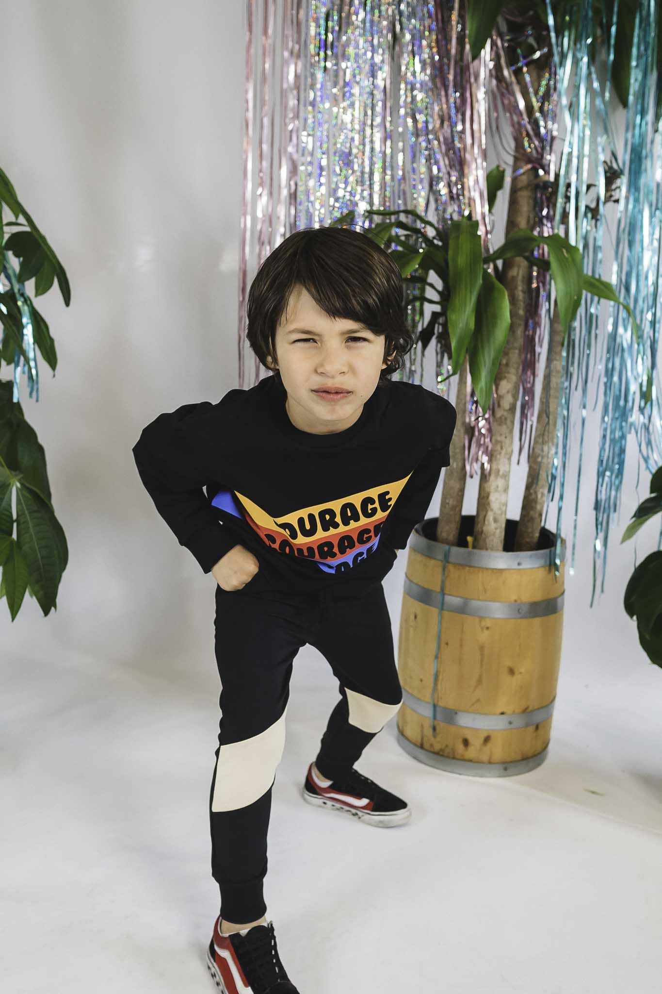 Courage French Terry Sweater for Toddlers - Unisex Cotton Pullover for Boys & Girls | Perfect for Playdates, Preschool & Cozy Family Outings