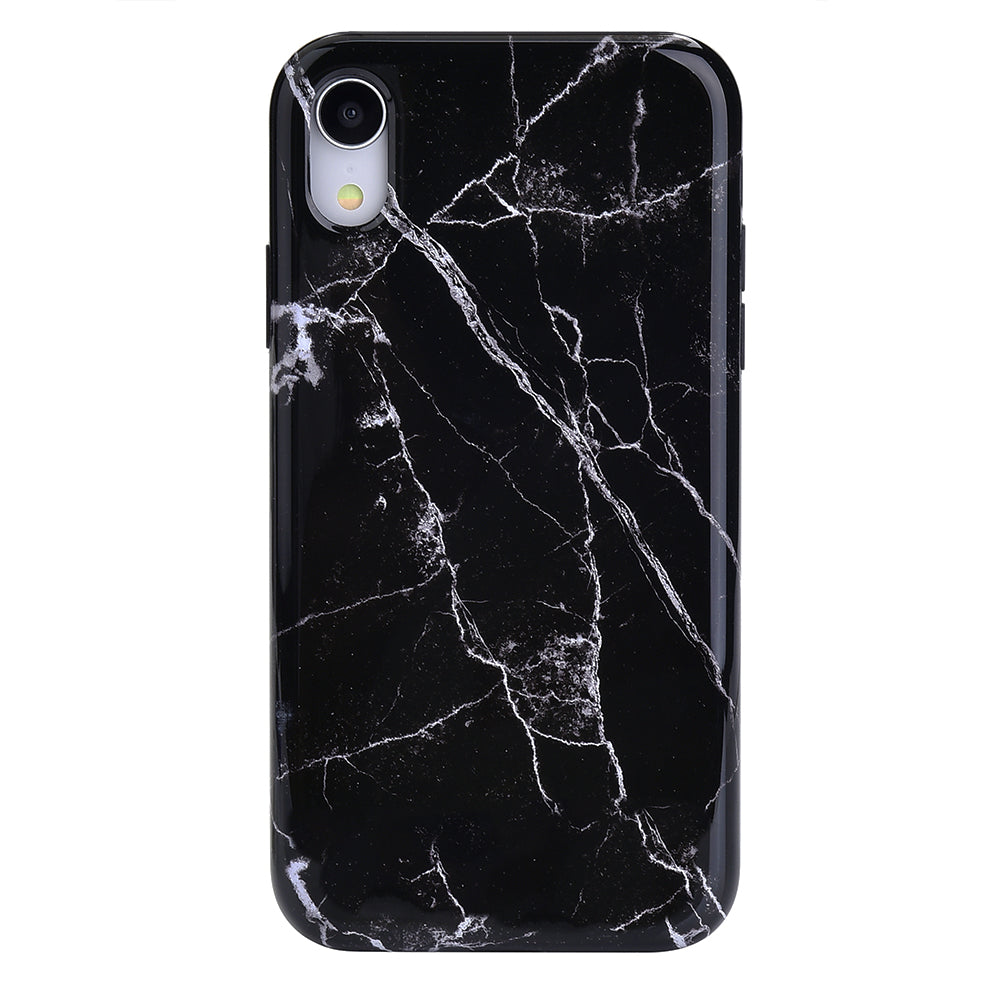 Premium Black Marble iPhone Case - Slim Protective Cover with Anti-Slip Grip | Perfect for Work, Travel & Everyday Use