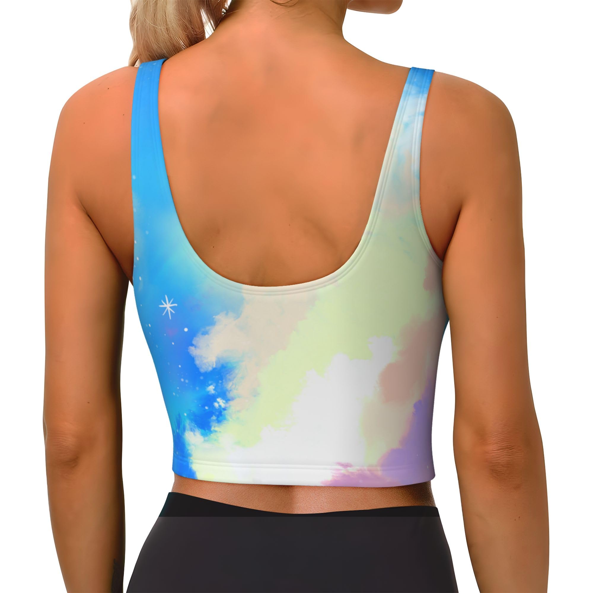 Custom Personalized Women's Sports Bra with Removable Pads - Photo/Name/Logo Printing Yoga Workout Top for Running, Gym & Fitness Training