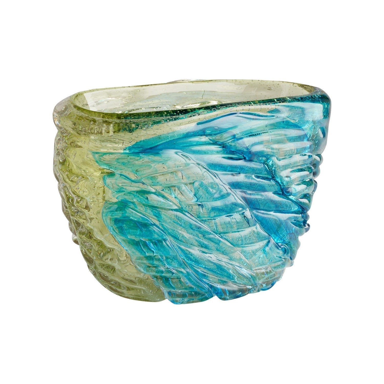 Cyan Design 11482 Oceanus Bowl - Handcrafted Blue Ceramic Decorative Bowl for Home Decor, Centerpiece, Tabletop Display | Perfect for Dining Room, Living Room, Bathroom Storage & Gift Giving