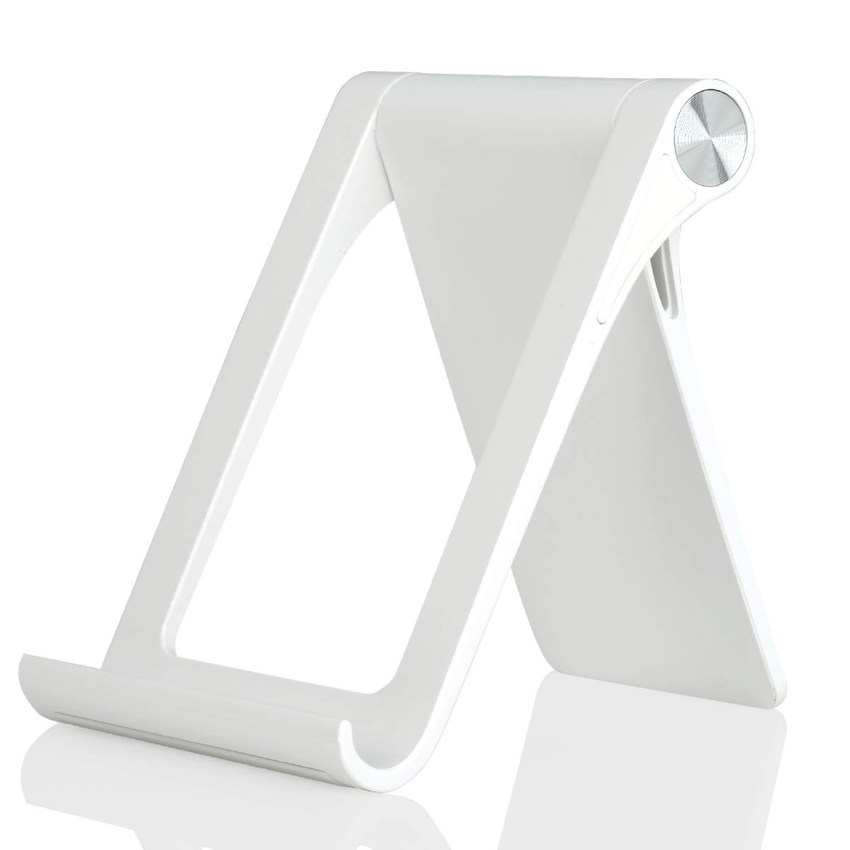 Adjustable Multi-Angle Cell Phone & Tablet Stand Holder - Compatible with iPhone 16/15/14/13/12/11 Pro Max/XS/XR & Samsung Galaxy S22/S21/S20/S10/S9 Edge - Perfect for Desk, Office, Home, Watching Videos & Video Calls