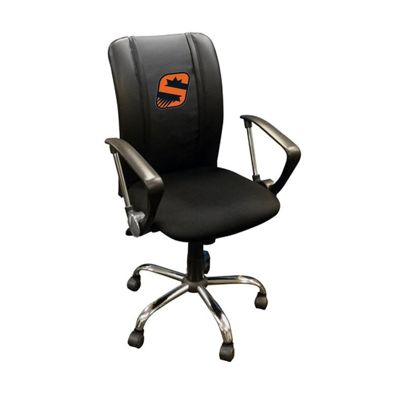 NBA Team Logo Dreamseat Curve Ergonomic Office Chair - Adjustable Height & Lumbar Support for Home, Gaming & Workspace Comfort