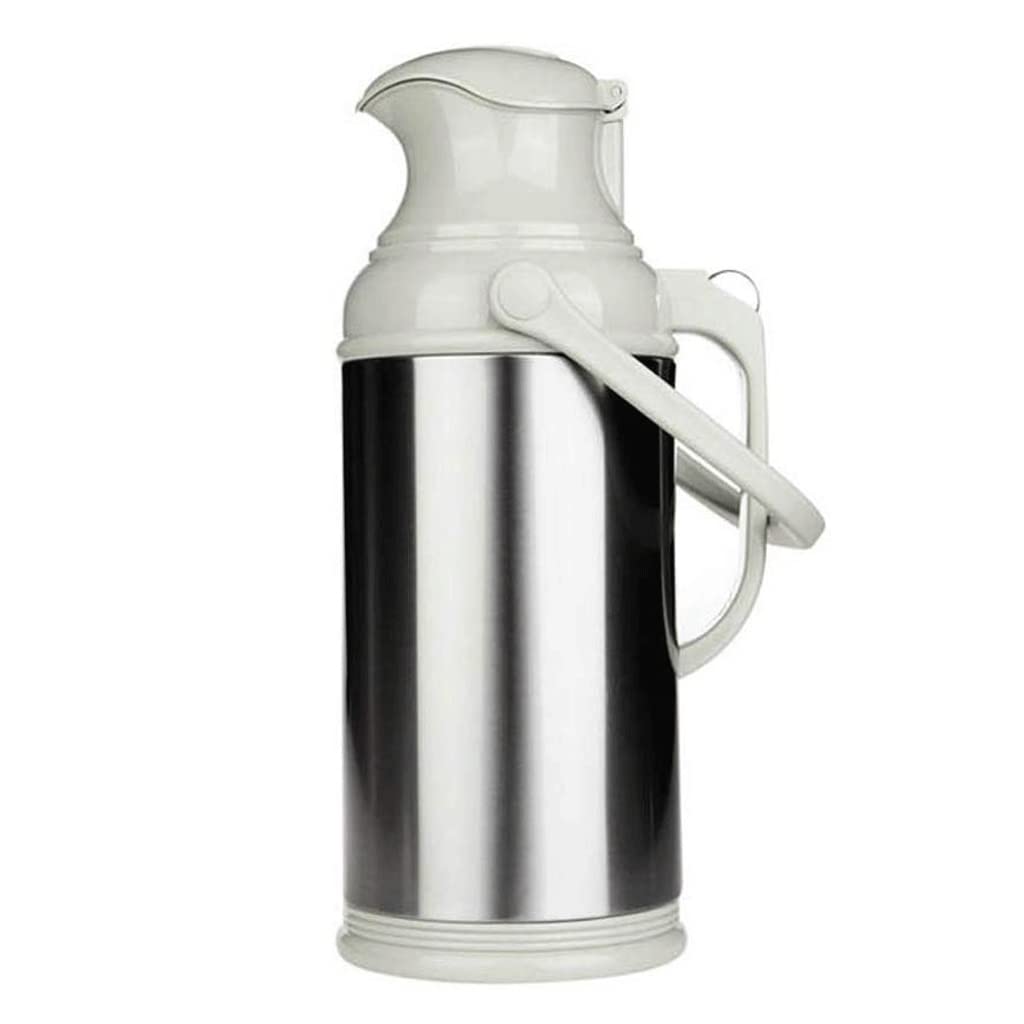 Premium Stainless Steel Vacuum Insulated Water Bottle - 3L Large Capacity Thermos for Home, Office & Travel - BPA-Free, Leak-Proof, Keeps Hot/Cold for 24 Hours - Ideal for Coffee, Tea, Soup & Hydration (White)