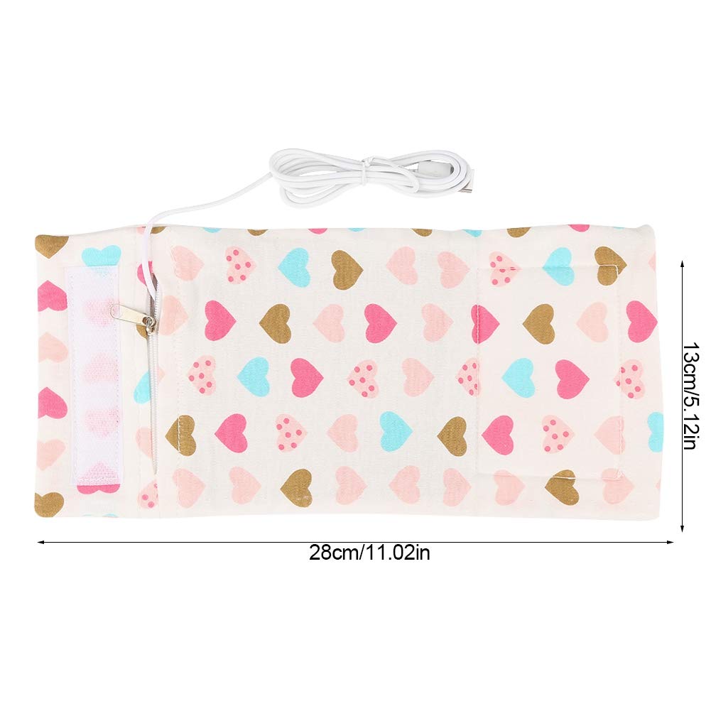 Portable USB Rechargeable Baby Bottle Warmer - Foldable Milk Bottle Heater for Travel, Car & Long Trips | Fast Heating Cloth Bag Design for On-the-Go Parents | Perfect for Road Trips, Airplane Travel & Outdoor Feeding