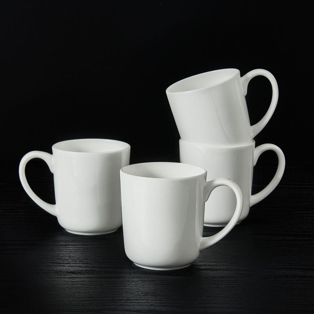 Samantha Set of 4 Ceramic Coffee Mugs - Elegant Tea Cups for Home, Office, or Gift - Perfect for Morning Coffee, Afternoon Tea, and Hot Chocolate