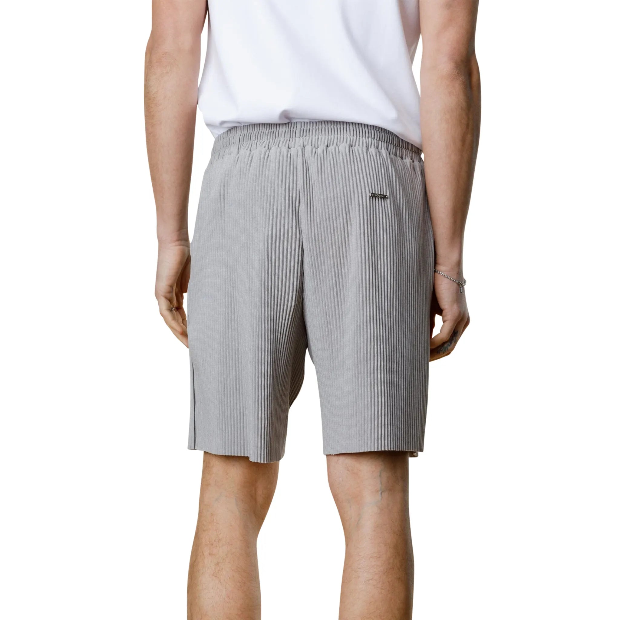 Belier Pleated Light Grey Shorts for Women - High Waisted Casual Summer Shorts | Perfect for Beach, Travel, and Everyday Wear