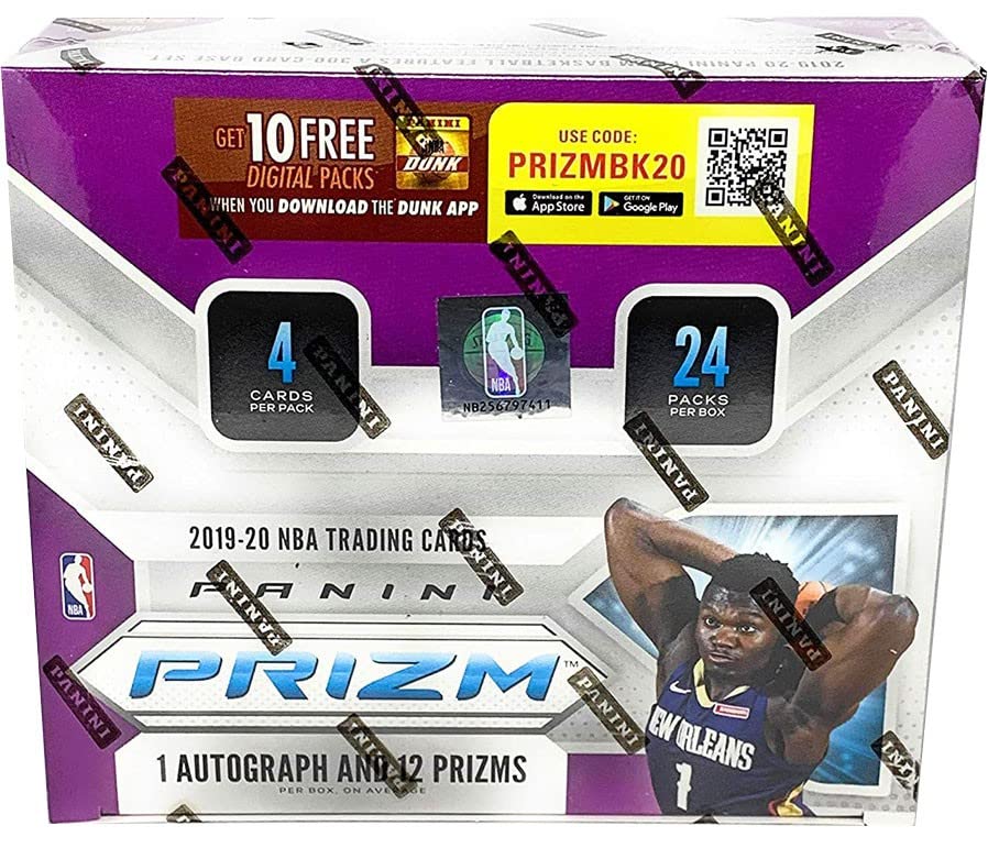 2019-20 Panini Prizm Basketball Retail Box - 24 Packs of NBA Trading Cards | Perfect for Collectors, Investors & Fantasy Sports Enthusiasts