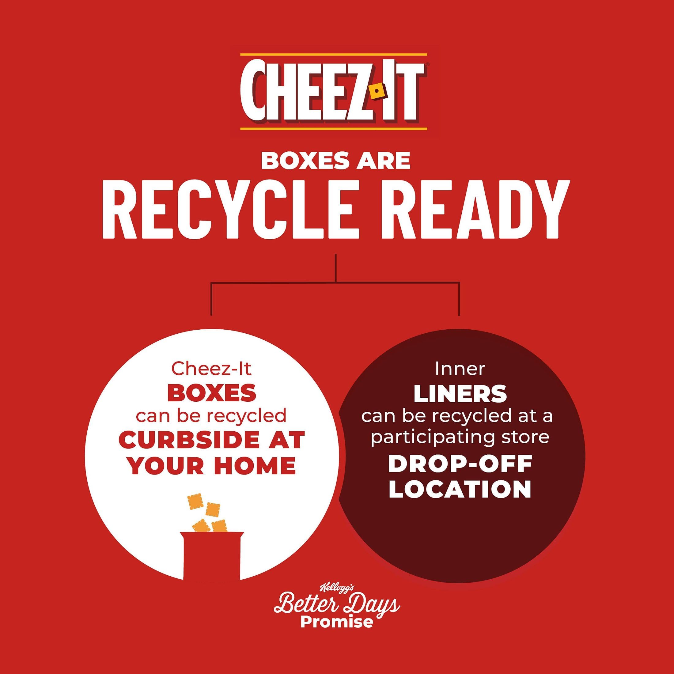 Cheez-It Hot & Spicy Baked Cheese Crackers - 5.25lb Bulk Case (12 Boxes) | Crunchy Office Snacks, Kids Lunchbox Treats & Party Finger Food