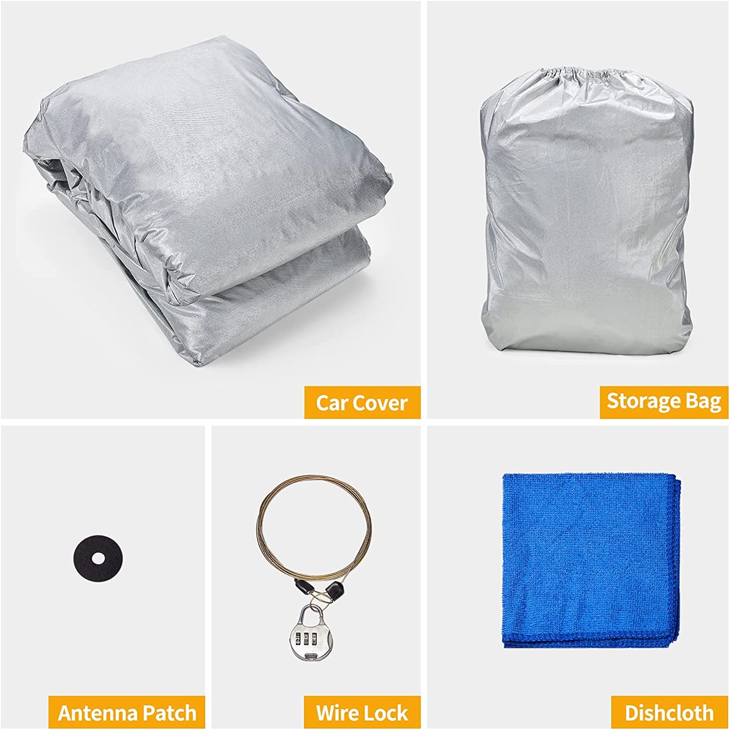 Waterproof Car Cover for 2007-2024 Jeep Wrangler JK - All Weather Protection Outdoor Cover with Driver Door Zipper - Perfect for Rain, Snow, Sun & Dust Protection While Parked