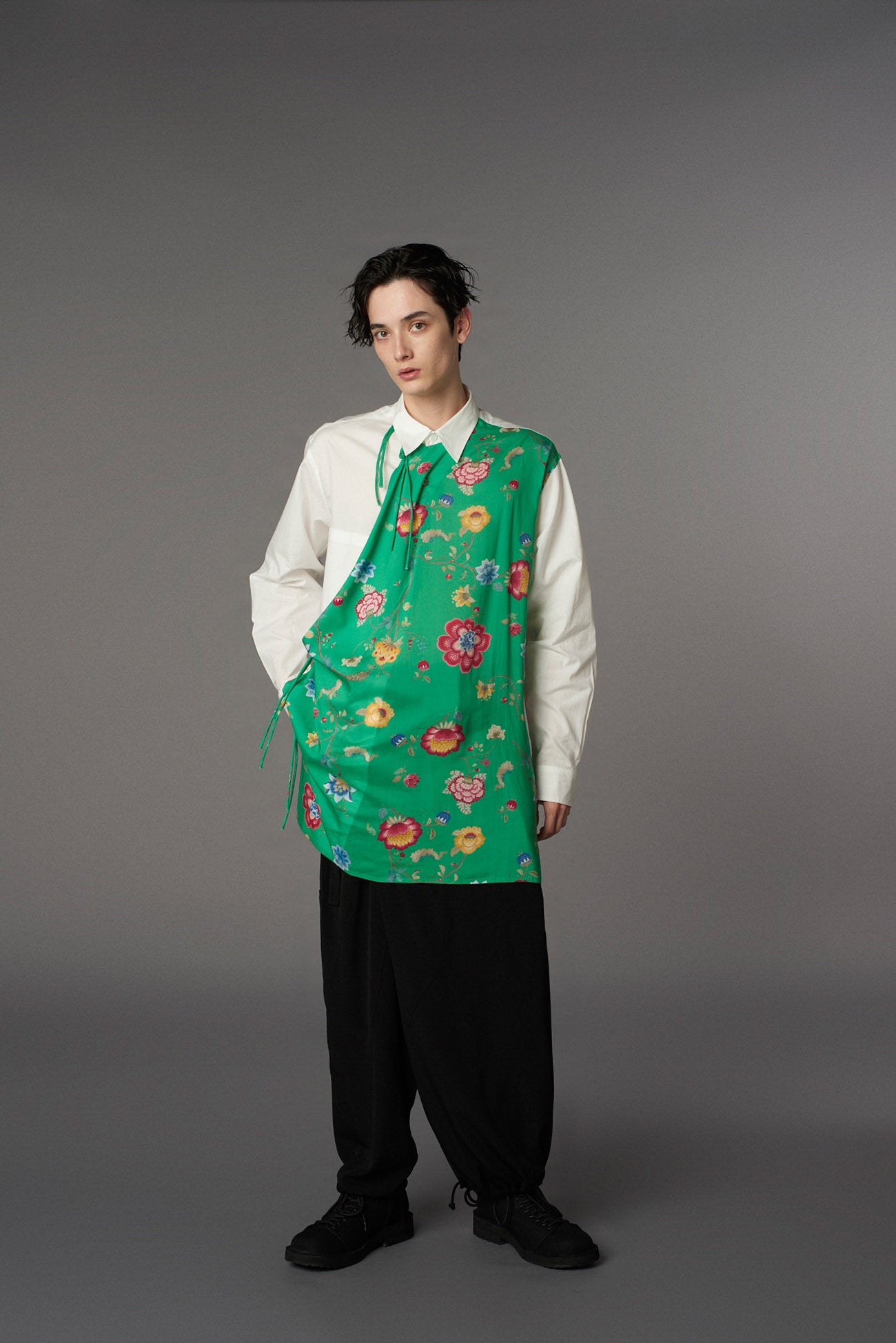 Elegant Crepe de Chine High Waist Tuck Pants for Women - Slimming Office Wear & Casual Chic Outfits