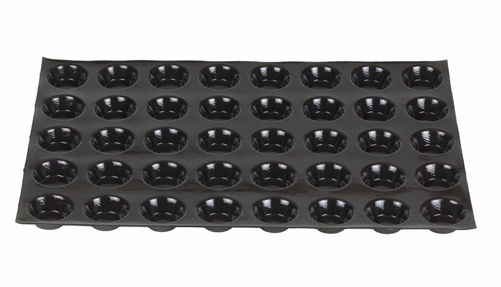 FP 01066 Flexipan 1.15-Ounce Mince Pie Pan with 40 Molds | Non-Stick Silicone Baking Mold for Christmas Pies, Tarts & Desserts | Perfect for Holiday Baking, Party Treats & Home Chefs