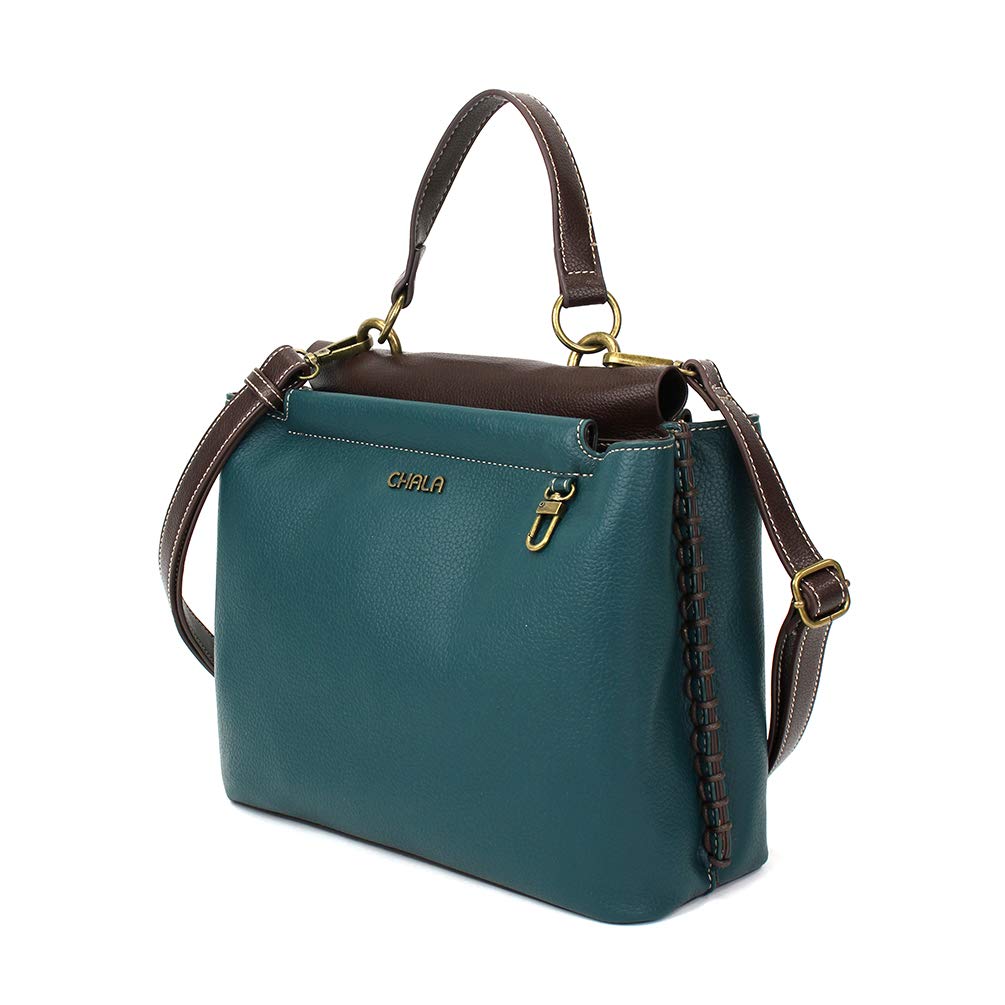 CHALA Stylish Adjustable Strap Butterfly Satchel Handbag - Turquoise Blue Crossbody Purse for Women, Perfect for Work, Travel & Everyday Use