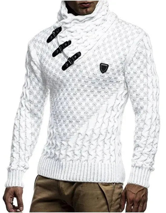 Men's Turtleneck Pullover Sweater - Soft Winter Knit Sweater for Casual & Business Wear - Perfect for Office, Dates & Cold Weather Layering