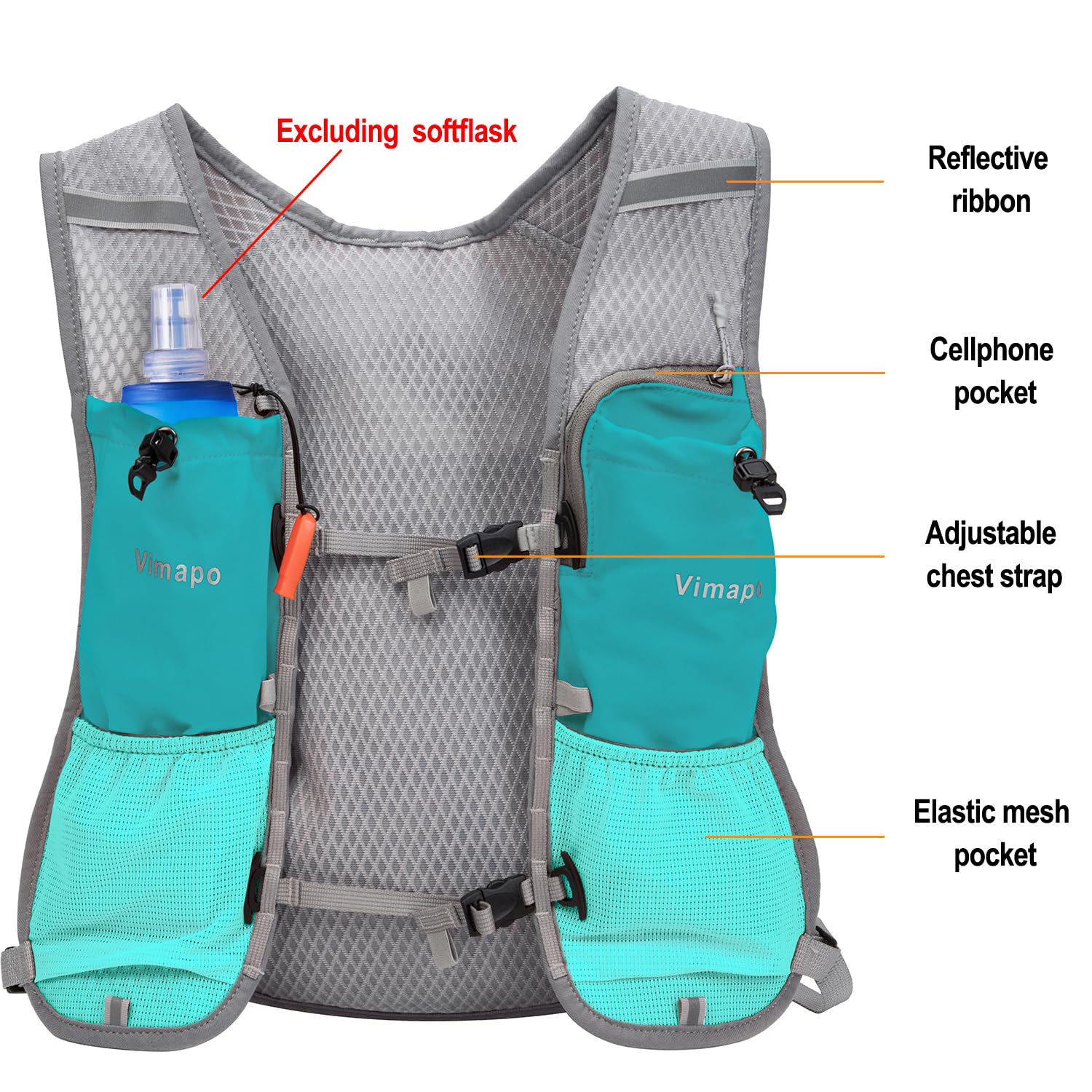 Best Running Hydration Vest Backpack for Men & Women - Lightweight Water Pack for Trail Running, Marathon, Hiking & Cycling - Perfect for Outdoor Adventures & Long-Distance Training