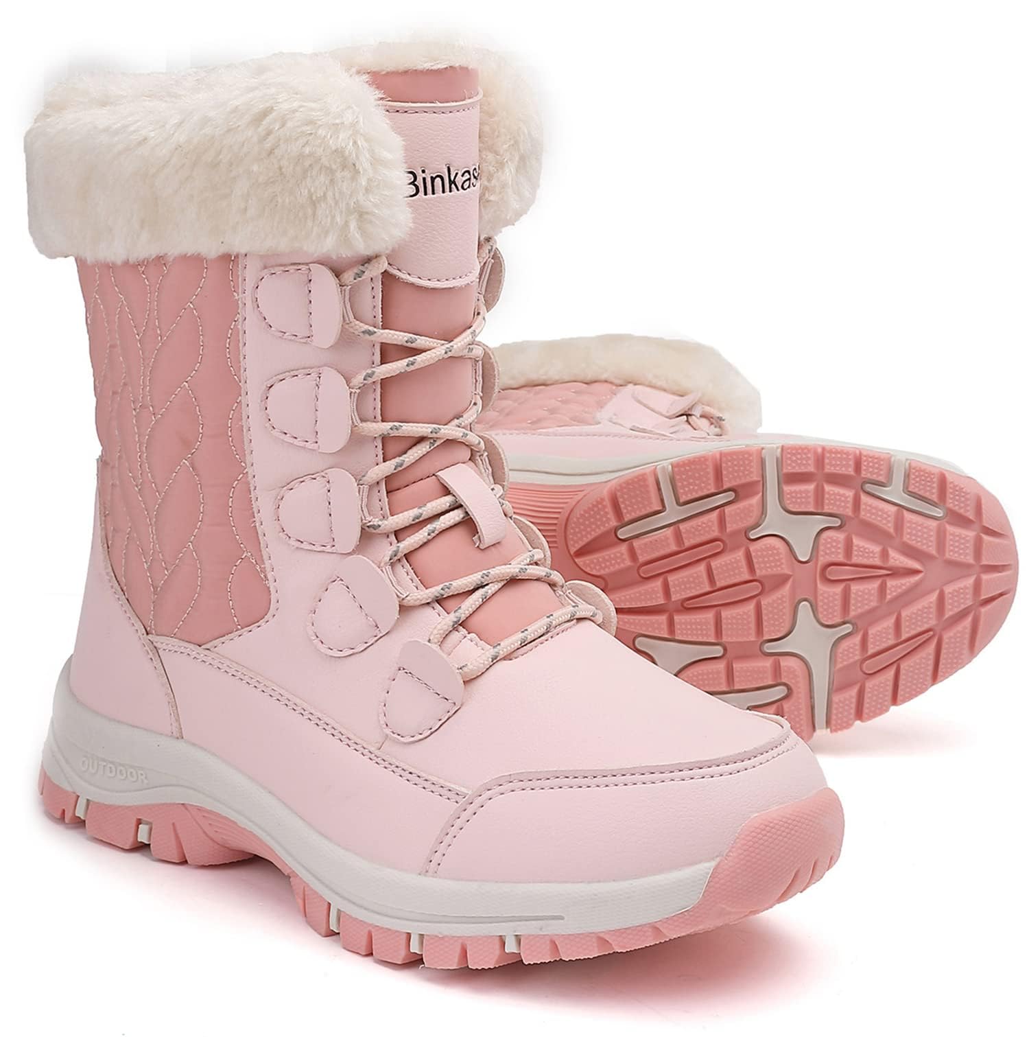 Women's Waterproof Snow Boots - Insulated Winter Boots for Hiking & Snow