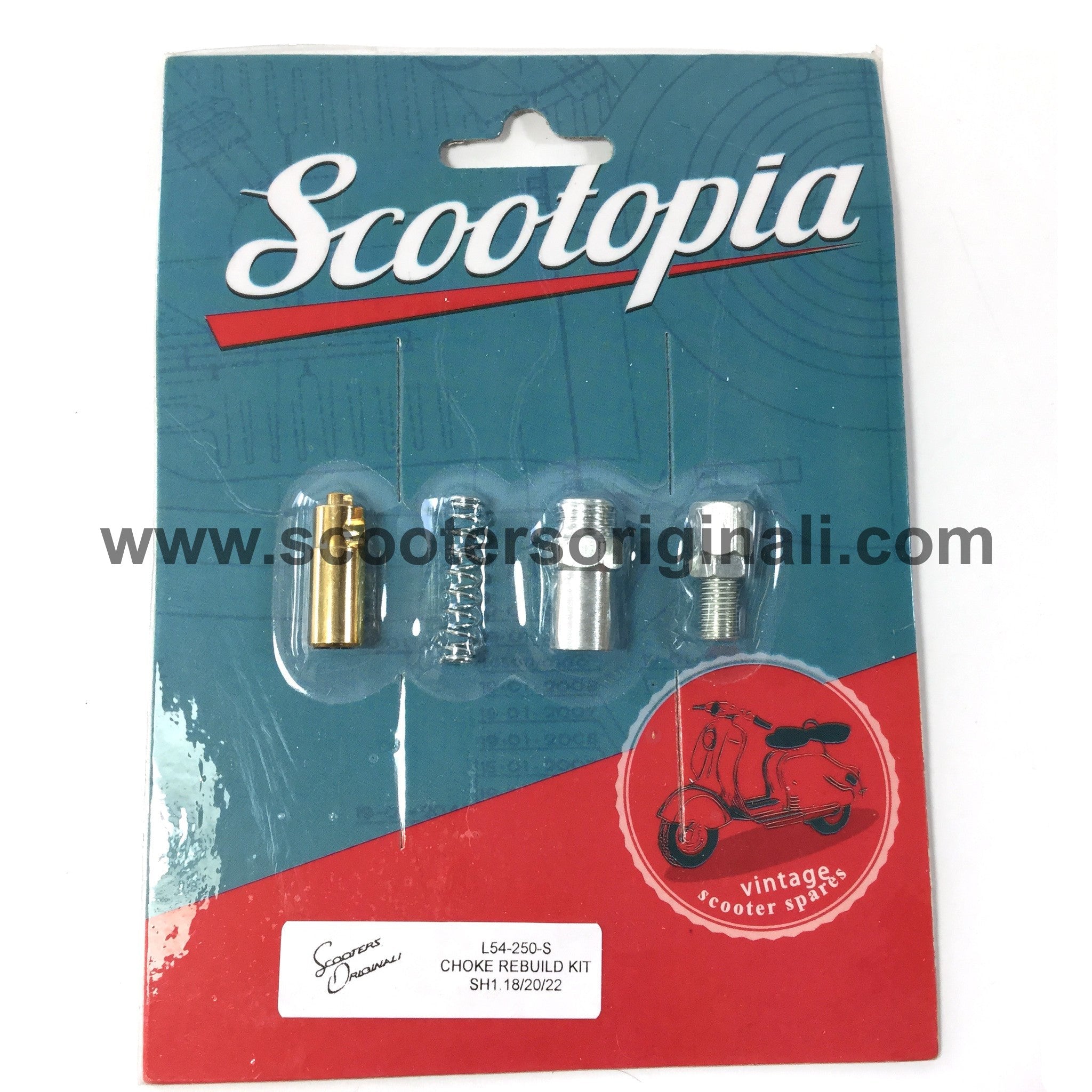 Lambretta Carburetor Choke Mechanism Rebuild Kit for Vintage Scooters - Perfect Restoration Part for Lambretta GP/DL/Series Models - Ideal for DIY Mechanics & Classic Scooter Enthusiasts