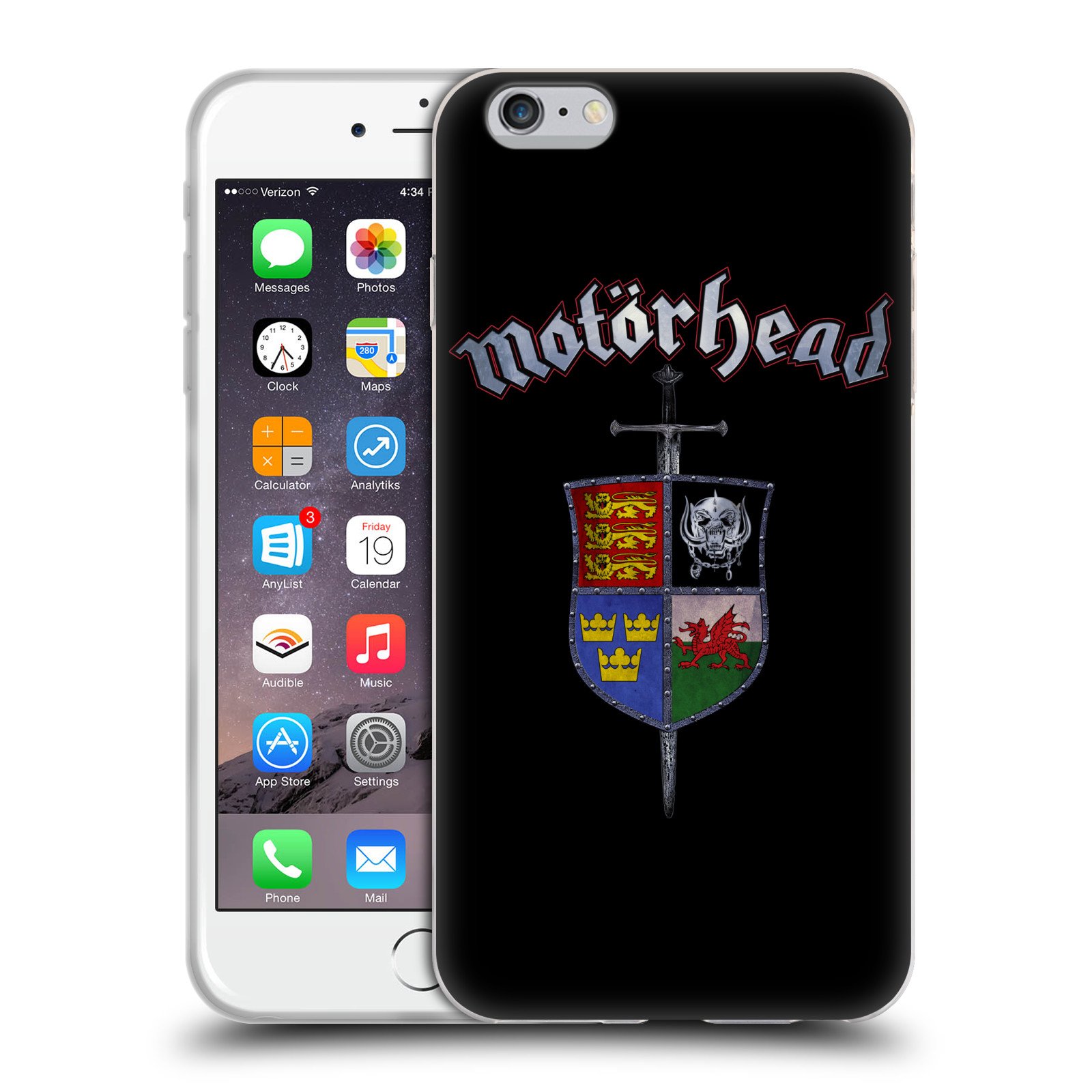 Officially Licensed Motorhead Motorizer Album Cover Soft Gel Case for Apple iPhone 6 Plus/6s Plus - Rock Music Fan Accessory for Concerts & Daily Use