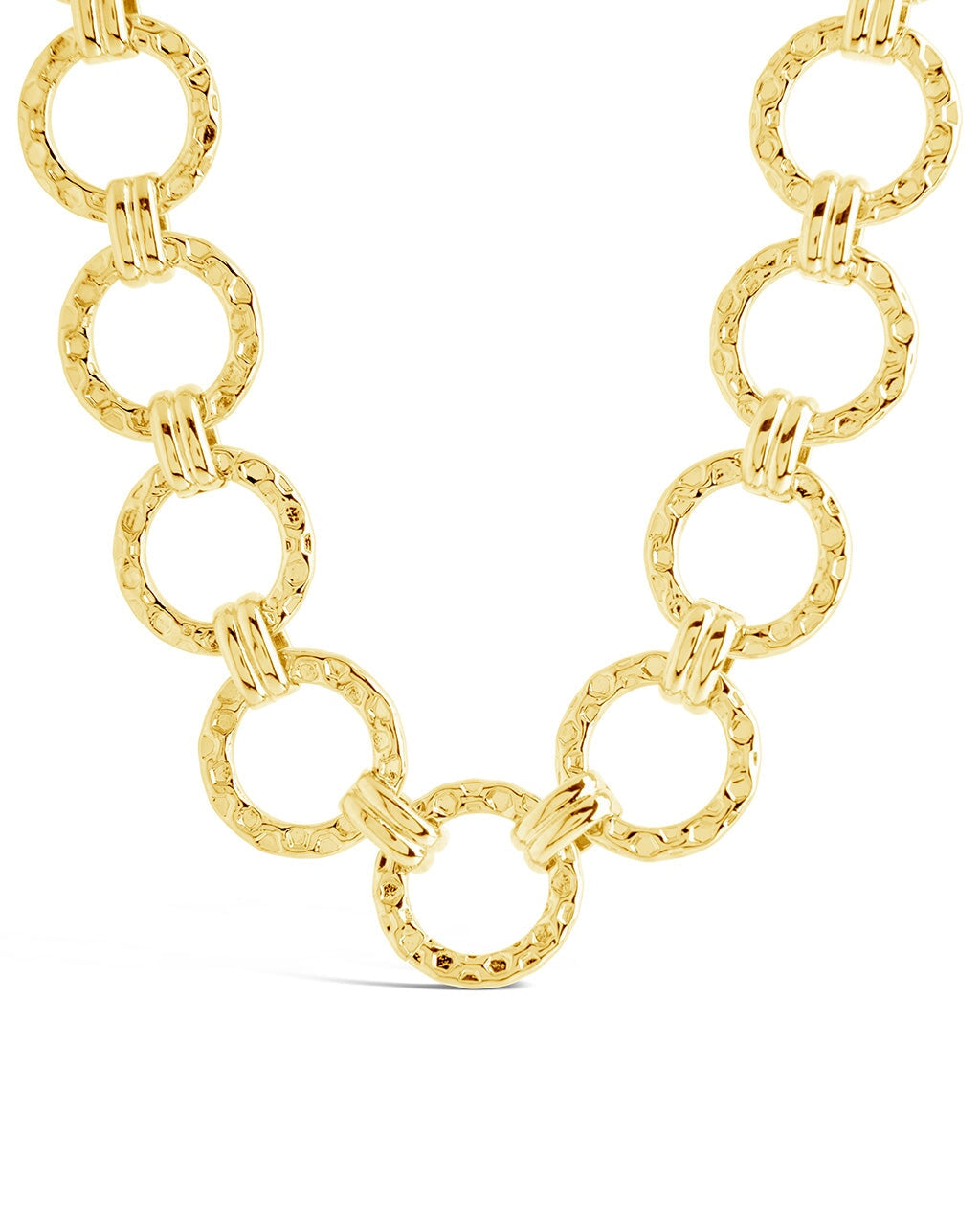 Molten Chain Necklace for Women - Trendy Layered Gold & Silver Statement Jewelry - Perfect for Date Night, Parties & Everyday Wear