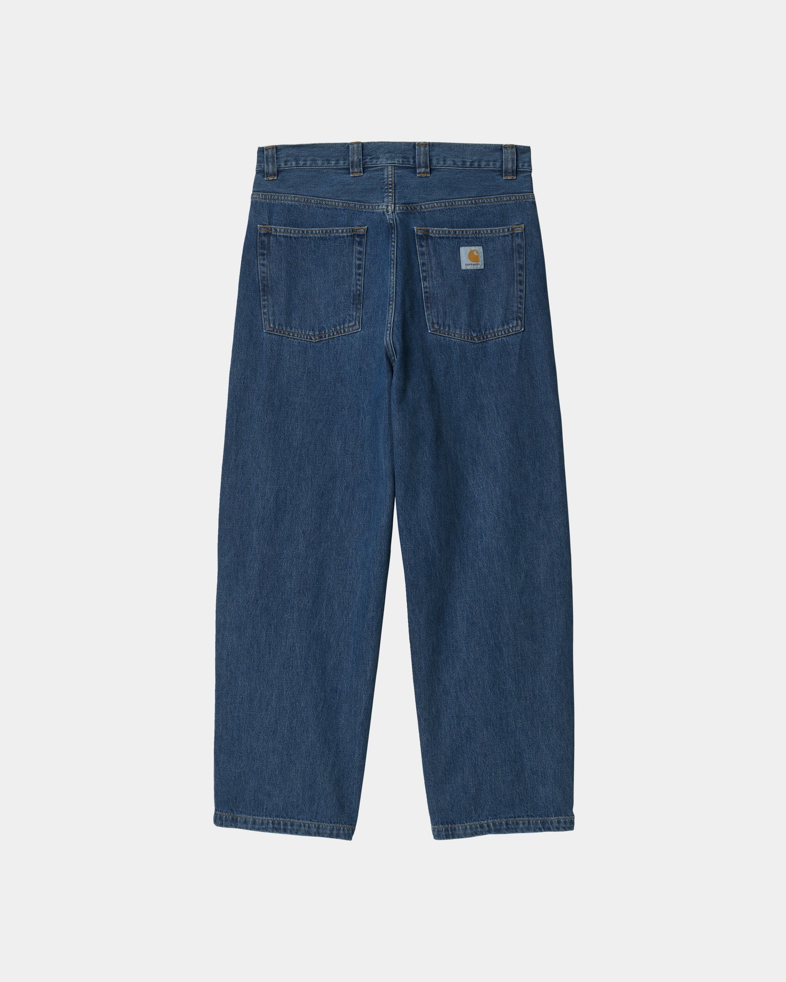 Brandon Men's Casual Pants - Stone Washed Blue Denim Jeans for Everyday Wear, Work & Outdoor Activities