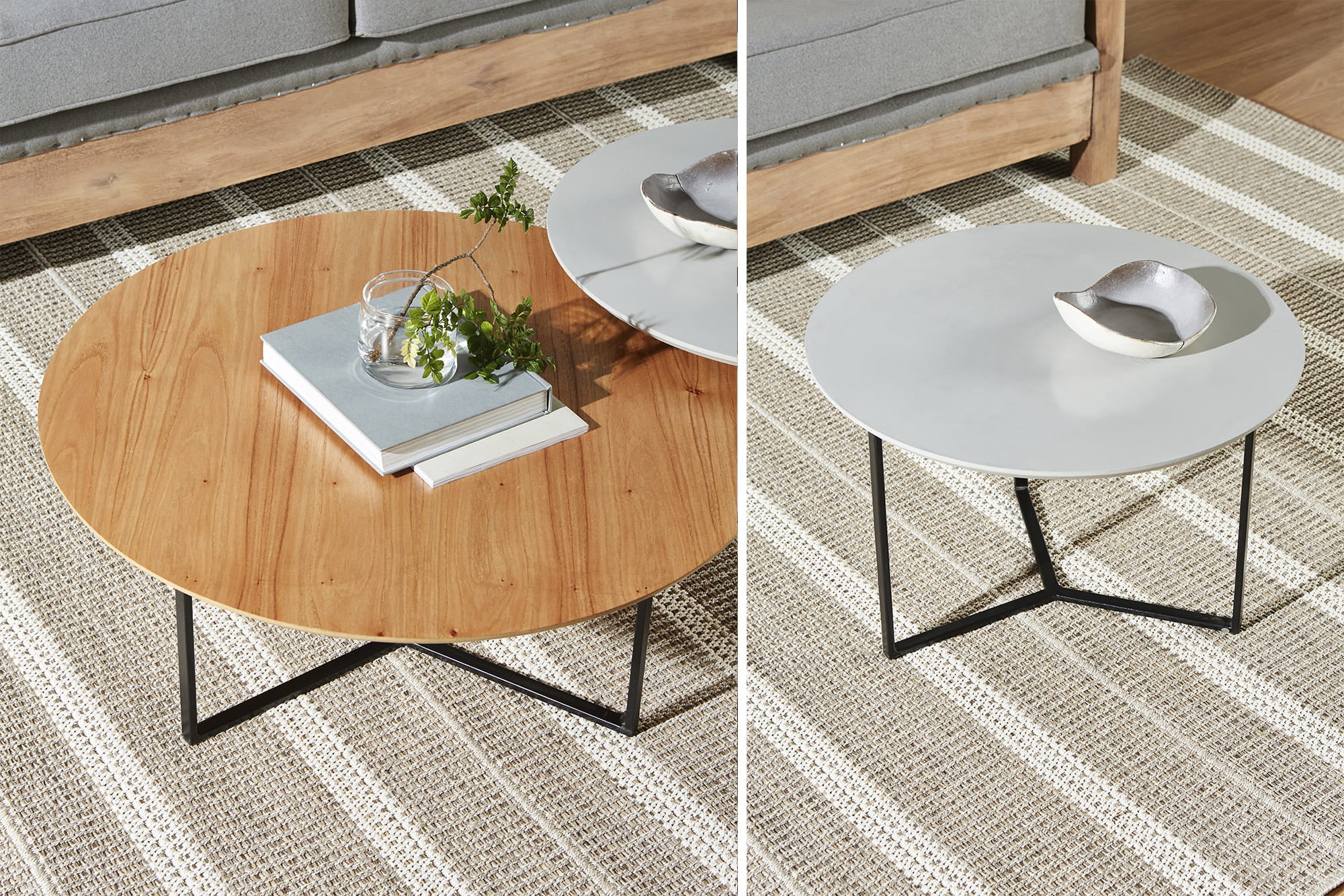 Duo Barcelona Coffee Table - Modern Mid-Century Style Center Table for Living Room, Sofa & Lounge Furniture - Perfect for Home Decor, Entertaining & Relaxation