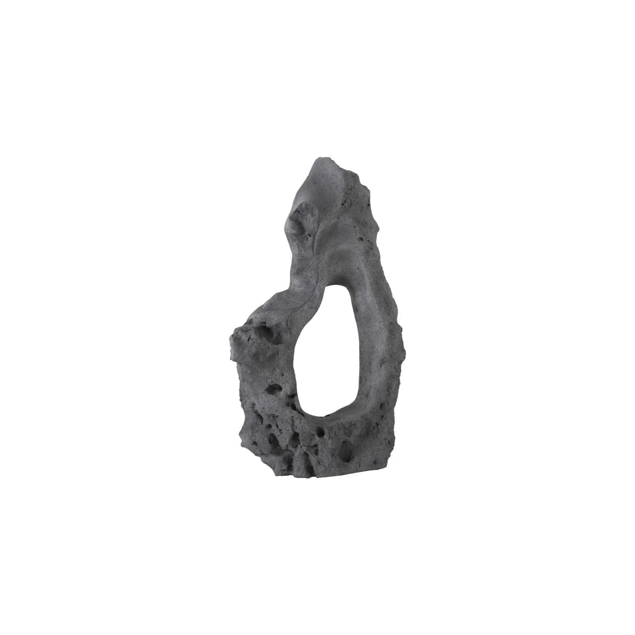 Large Handcrafted Charcoal Stone Sculpture - Elegant Cast Stone Statue for Home Decor, Garden, and Office | Perfect for Indoor & Outdoor Display