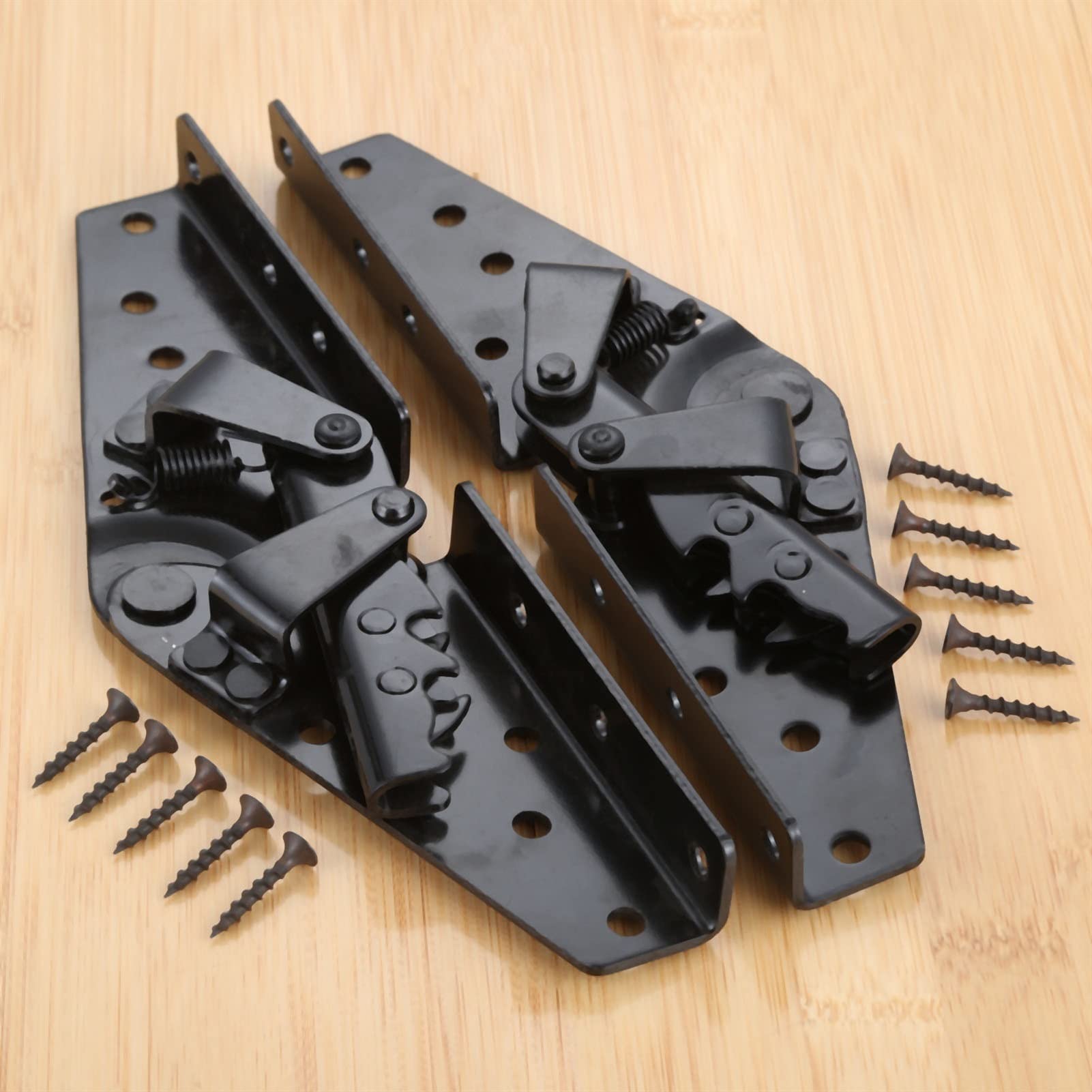 **XADITON 2-Pack Adjustable 3-Position Iron Sofa Bed Hinges with Screws – Heavy-Duty Furniture Hardware for Recliners, Sectionals & DIY Repairs**    *(Use Case: Perfect for upgrading reclining sofas, fixing broken bed frames, or customizing modular furniture.)*