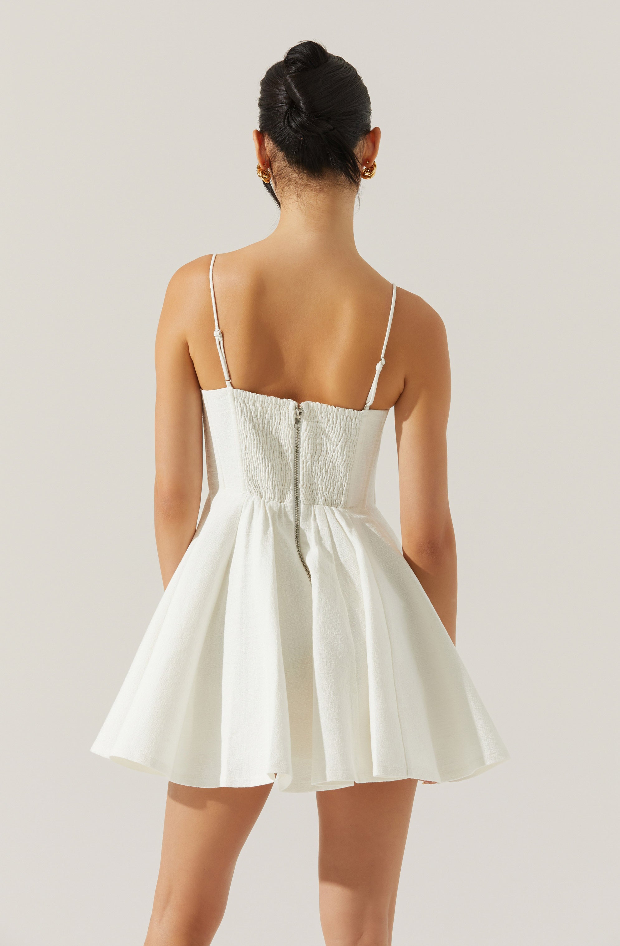 Fenna Textured Corset Mini Dress for Women - Sexy Bodycon Party Dress for Night Out, Clubwear, Date Night & Special Occasions