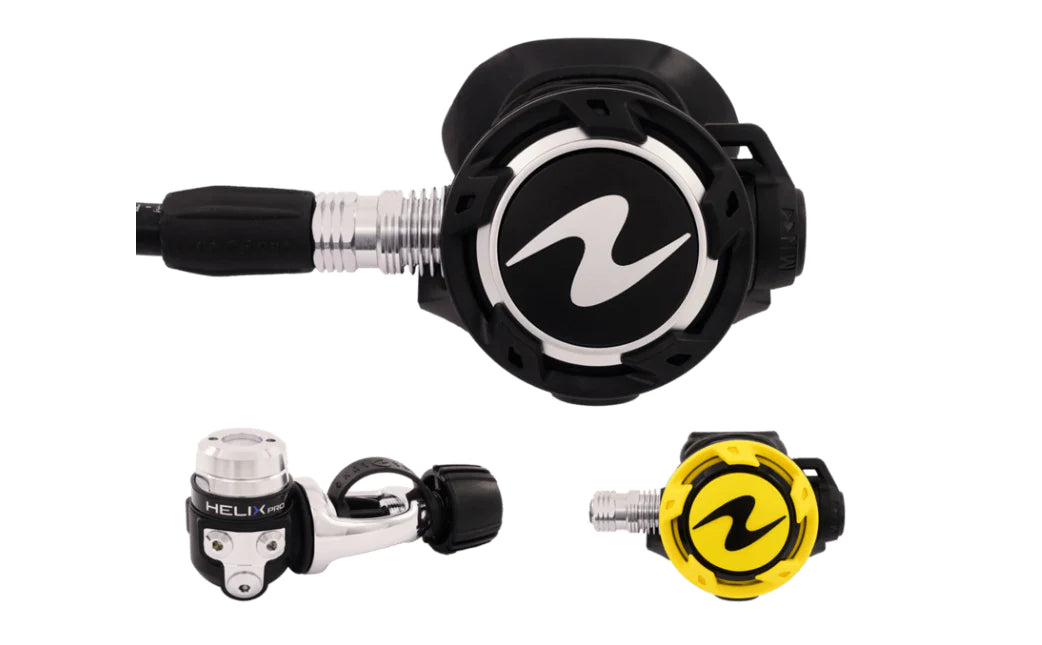 Aqualung Helix Pro Scuba Diving Regulator with Octopus - Perfect for Deep Sea Diving and Underwater Exploration