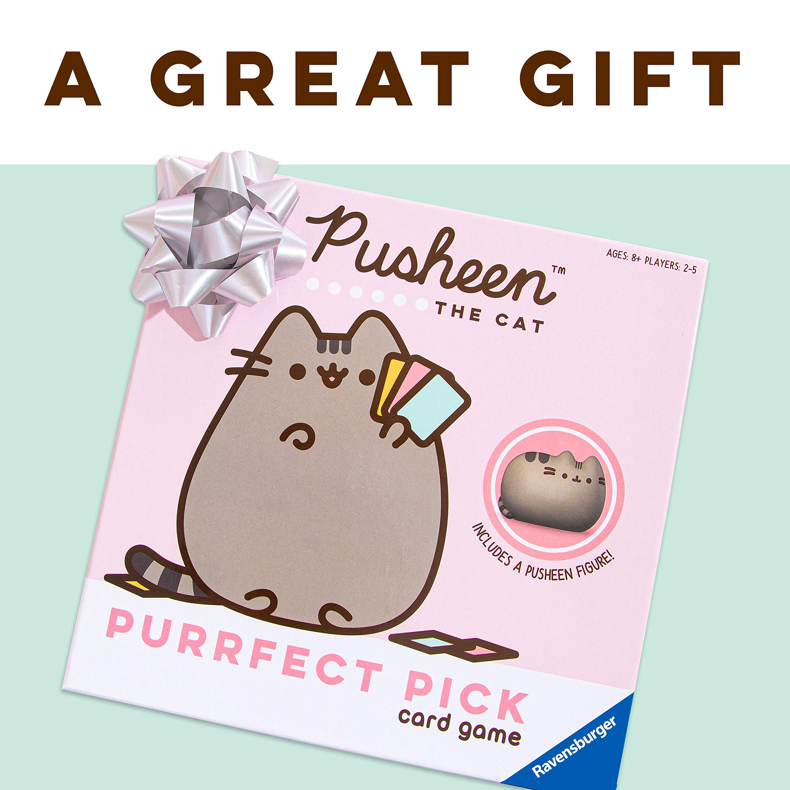 **Ravensburger Pusheen Purrfect Pick Board Game - Fun Family Game Night for Cat Lovers & Pusheen Fans | Engaging Strategy Game for Kids Ages 8+ | Pink Edition | Perfect for Birthday Gifts & Sleepovers**