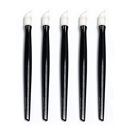 MAPPERZ Professional Nail Art Tool Set - 10 Pack Hard Rubber Tipped Cuticle Pusher & Cleaner with Plastic Handle for Manicure & Pedicure (Random Colors) - Perfect for Salon, Home Use & DIY Nail Care