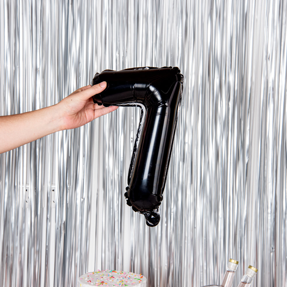 Balloonify Black Mylar Number 7 Balloon - 16 Inch - 1 Count Box - Perfect for Birthday Parties, Anniversaries & Special Events