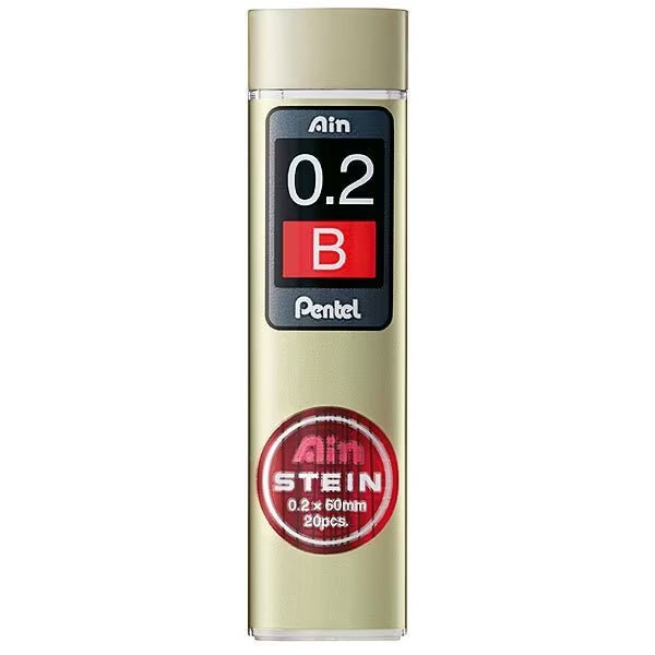 Pentel Ain STEIN Black Pencil Lead Refills - 0.5mm HB Graphite for Smooth Writing & Drawing - Perfect for School, Office & Sketching Artists