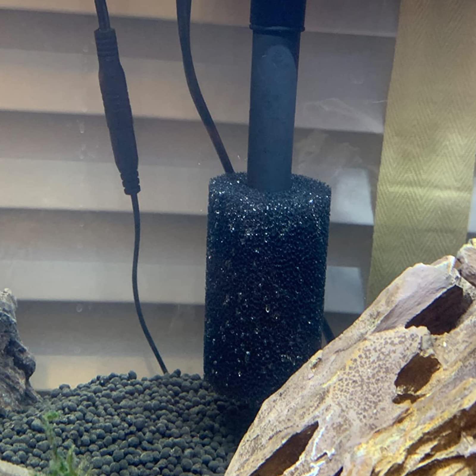 6PCS Aquarium Filter Sponge Foam Rolls - Pre Filter Intake Cover with Small Holes for Fish Tank, Improves Water Quality & Protects Fish - Perfect for Freshwater & Saltwater Aquariums
