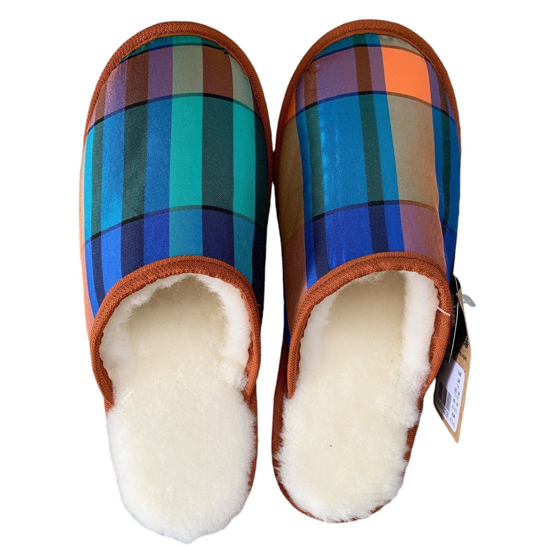 Silk Gingham XL White Slippers - Soft & Comfortable House Shoes for Women & Men | Perfect for Home, Spa, and Relaxation