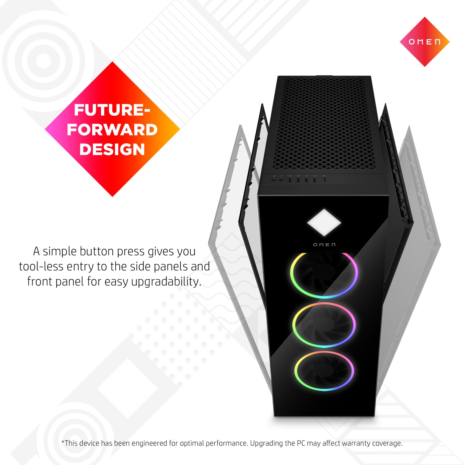 OMEN GT16-0066m Gaming Desktop PC - AMD Ryzen 7, 16GB RAM, 1TB SSD, NVIDIA GeForce RTX 4060, Windows 11 Home - Powerful Gaming & Streaming Computer for Esports & VR Gaming