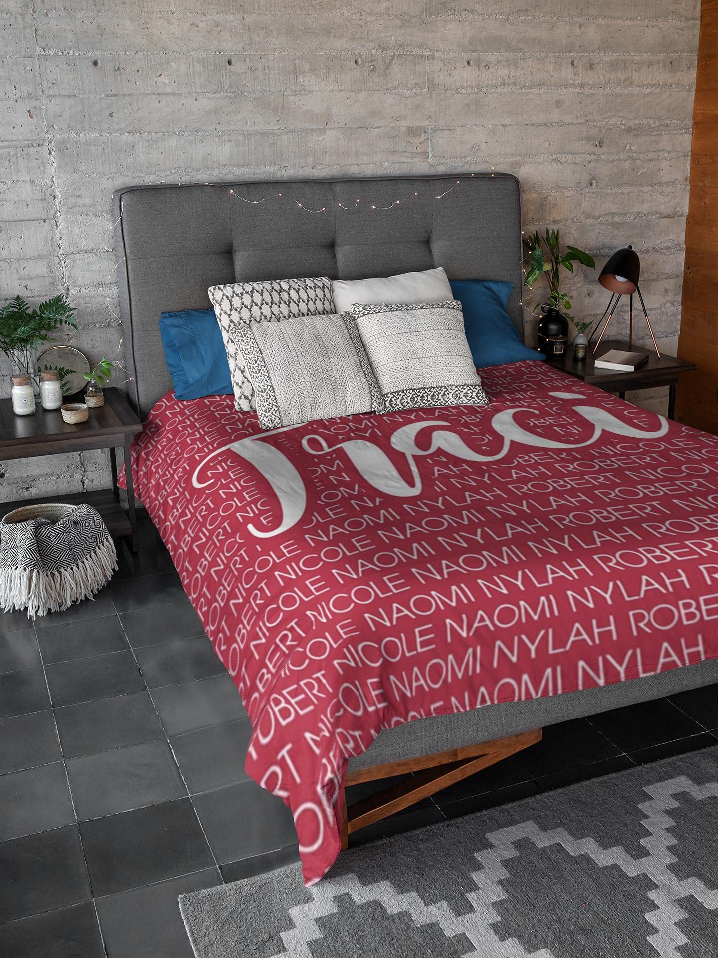 Custom Personalized Blanket for Mom with Name - Unique Gift from Daughter/Son - Soft Fleece Throw Blanket for Mother's Day, Birthday, Christmas - Cozy Home Decor for Bedroom, Couch & Travel