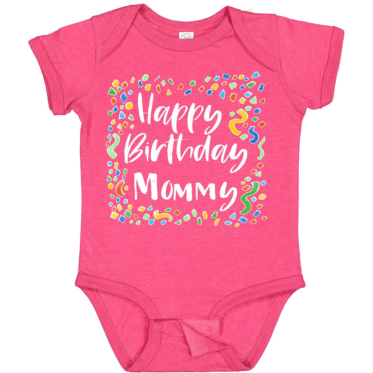 Inktastic Happy Birthday Mommy Baby Bodysuit - Cute Infant Onesie for Birthday Celebrations & Photo Shoots