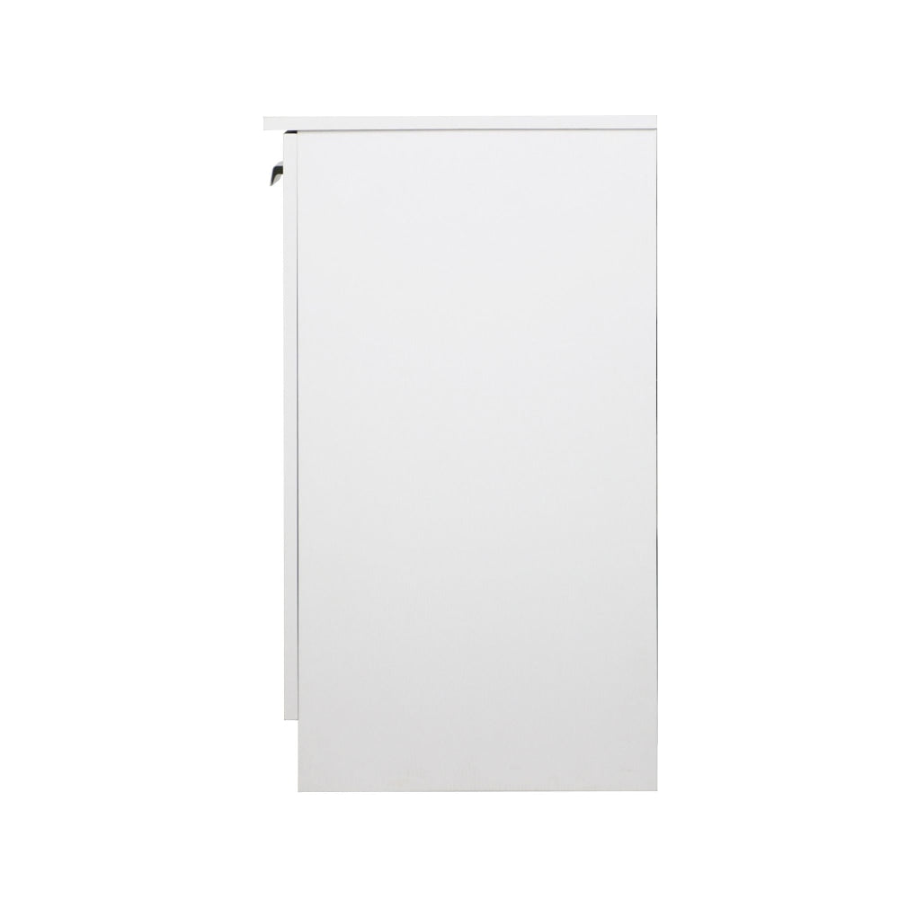 Alice Modern 3-Door White Credenza for Office Storage - Perfect for Home Office, Living Room & Bedroom Organization