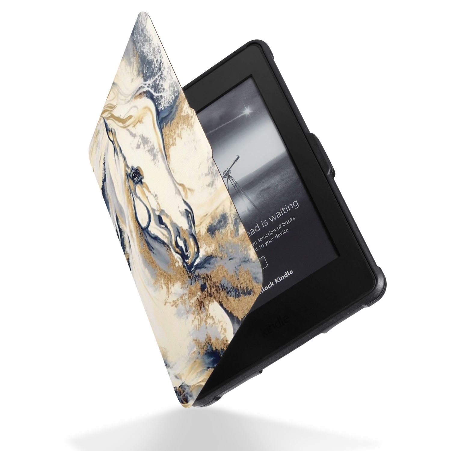 Premium Kindle Case with Horses Design - Durable & Stylish Cover for Kindle E-Readers - Perfect for Reading, Travel, and Outdoor Adventures