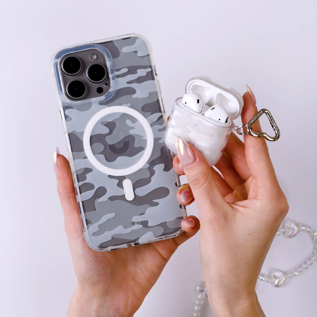Frosted Camo AirPod Case - Durable Protective Cover for AirPods 1/2/3/Pro - Anti-Scratch & Shockproof Design - Perfect for Gym, Travel & Outdoor Activities
