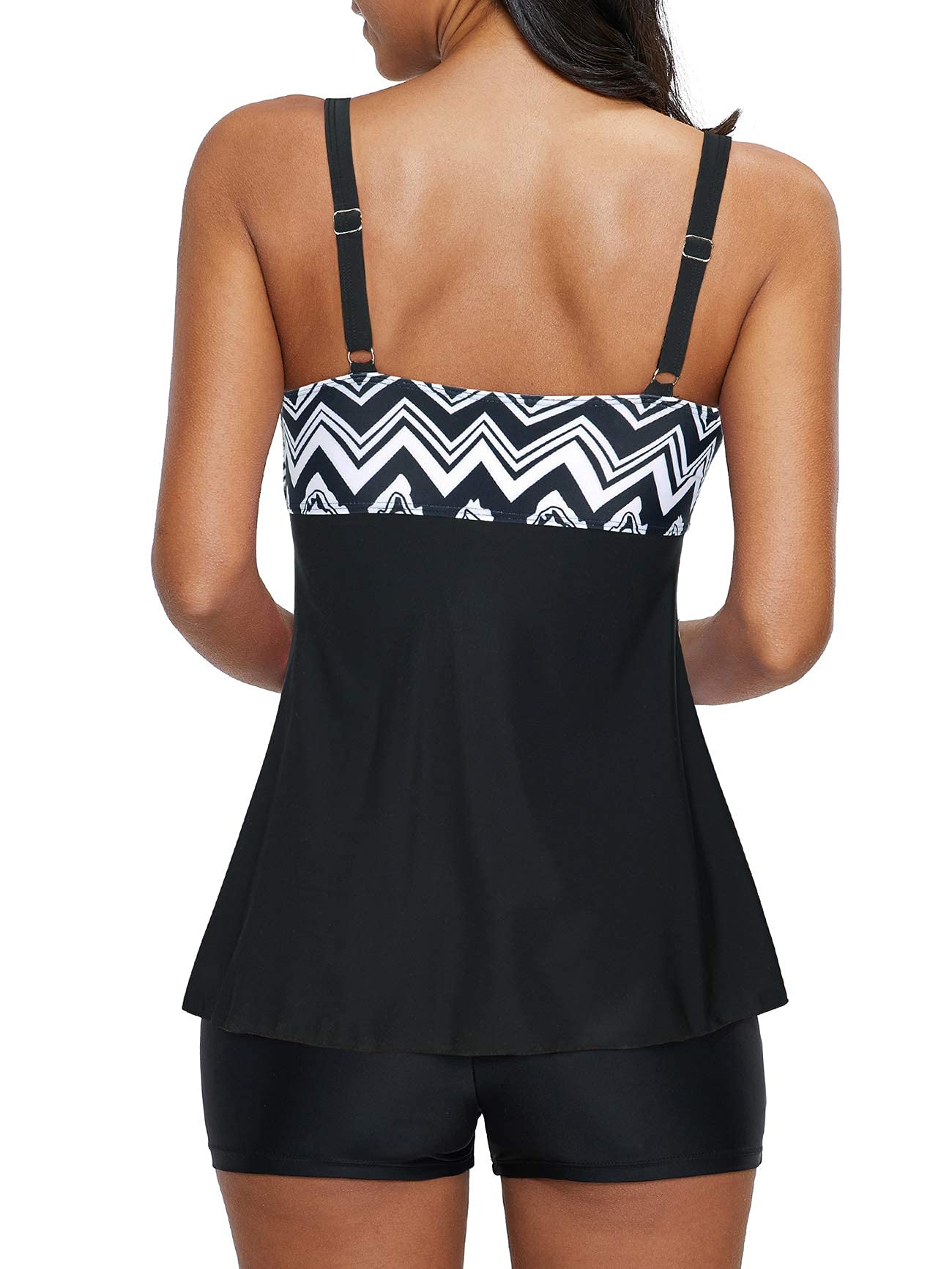 Plus Size Tankini Swimsuits for Women - Trendy American Style Two-Piece Bathing Suits with Comfortable Fit | Perfect for Beach Vacations, Pool Parties & Summer Getaways