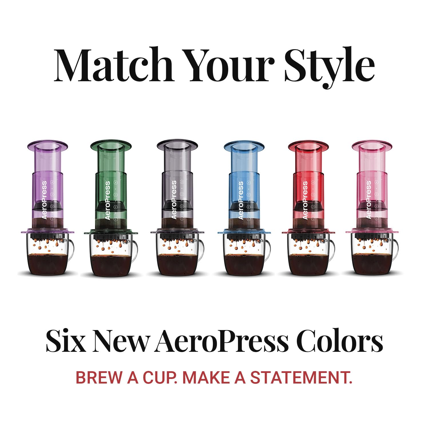 AeroPress Clear Coffee Maker – 3-in-1 Brewing System for French Press, Pour Over & Espresso | Smooth Full-Bodied Coffee Without Bitterness | Compact Travel Coffee Press for Camping, Office & Home Use | BPA-Free Clear Design