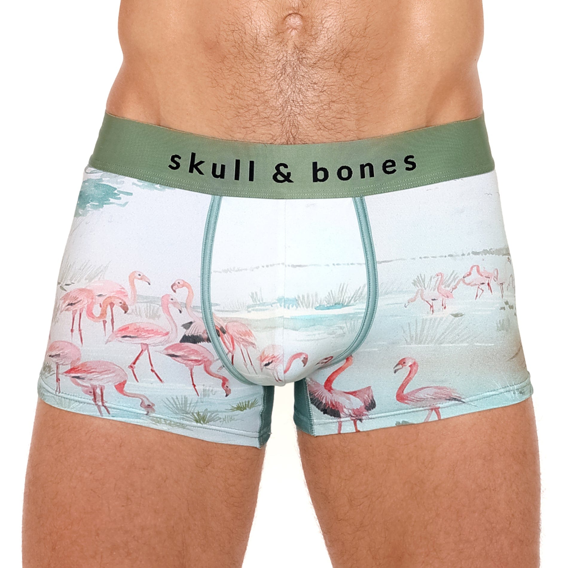 Stylish Flamingo Print Trunk for Travel & Storage - Perfect for Beach, Pool & Vacation Luggage