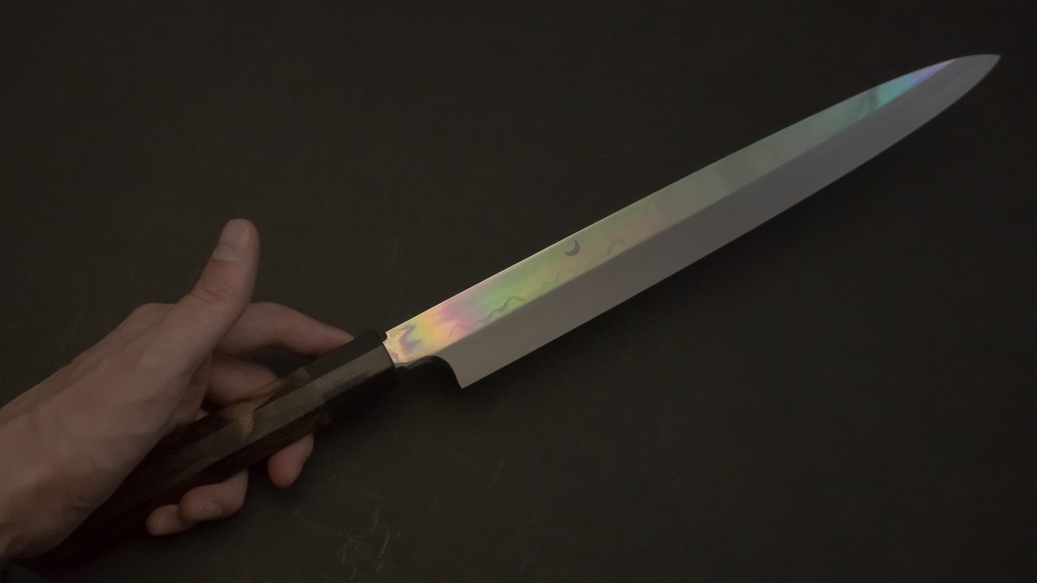 Premium Japanese Yanagiba Sushi Knife 300mm - Genkai Honyaki Sanbonsugi Blade with Shamuragi Handle - Perfect for Sushi Chefs & Japanese Cuisine Lovers