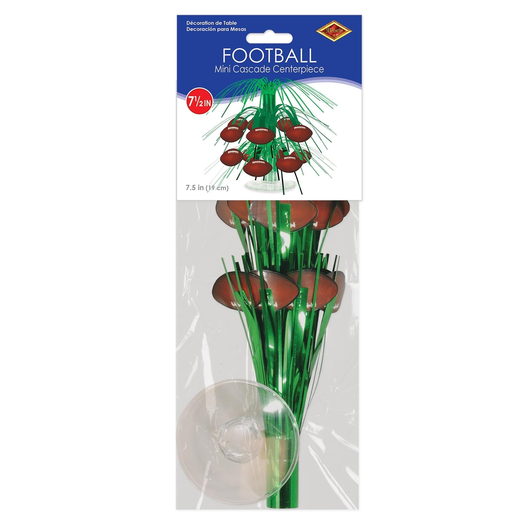 12 Pack Beistle Football Mini Party Cascade Centerpiece - Perfect for Football Game Day Decorations, Tailgating, and Sports Themed Parties