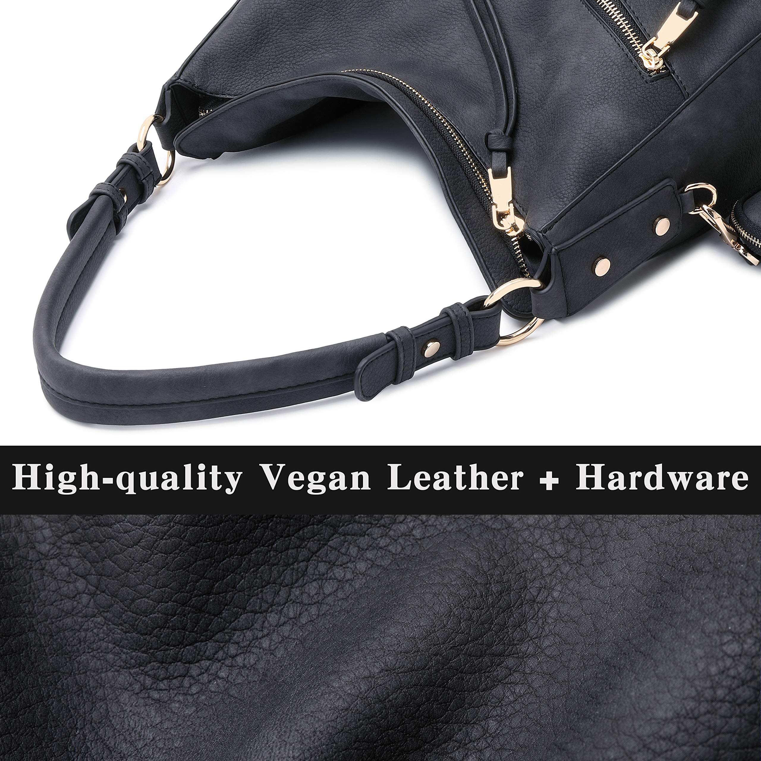 Stylish Hobo Bags for Women - Faux Leather Boho Shoulder Bag & Crossbody Purse - Fashionable Handbags for Everyday Use, Work, and Travel