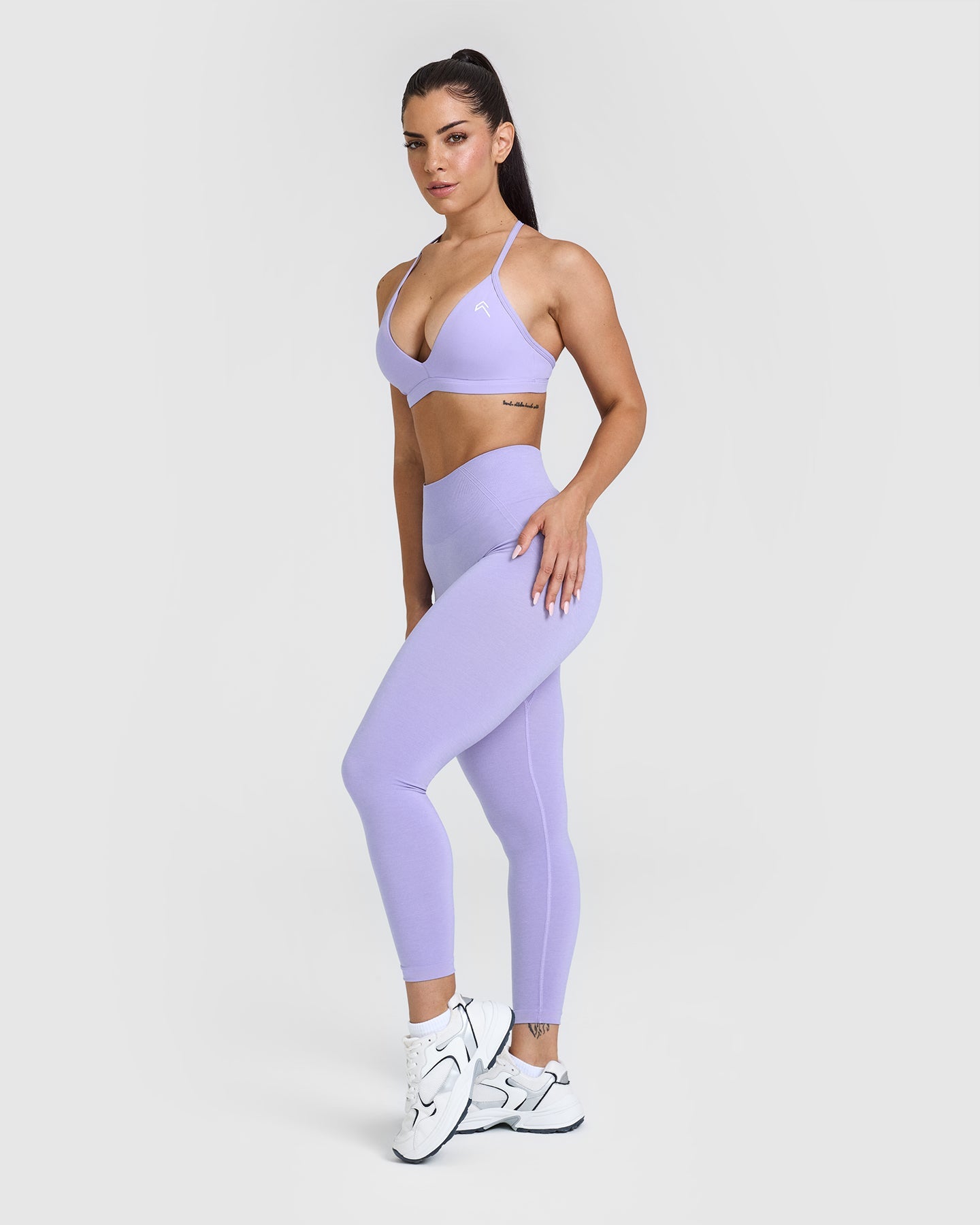 Ultra Soft Micro V Neck Bralette - Wireless Comfort Bra in Vintage Violet | Perfect for Yoga, Lounge & Everyday Wear